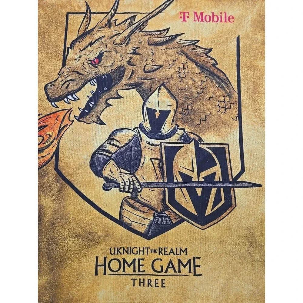 Vegas Golden Knights R1G6 Towel 5/3/24 Playoffs vs Dallas Stars SGA VGK NHL